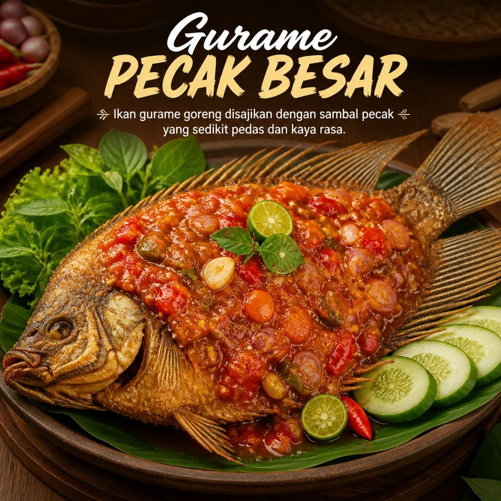Gurame Pecak Besar di RM Bumi Aki